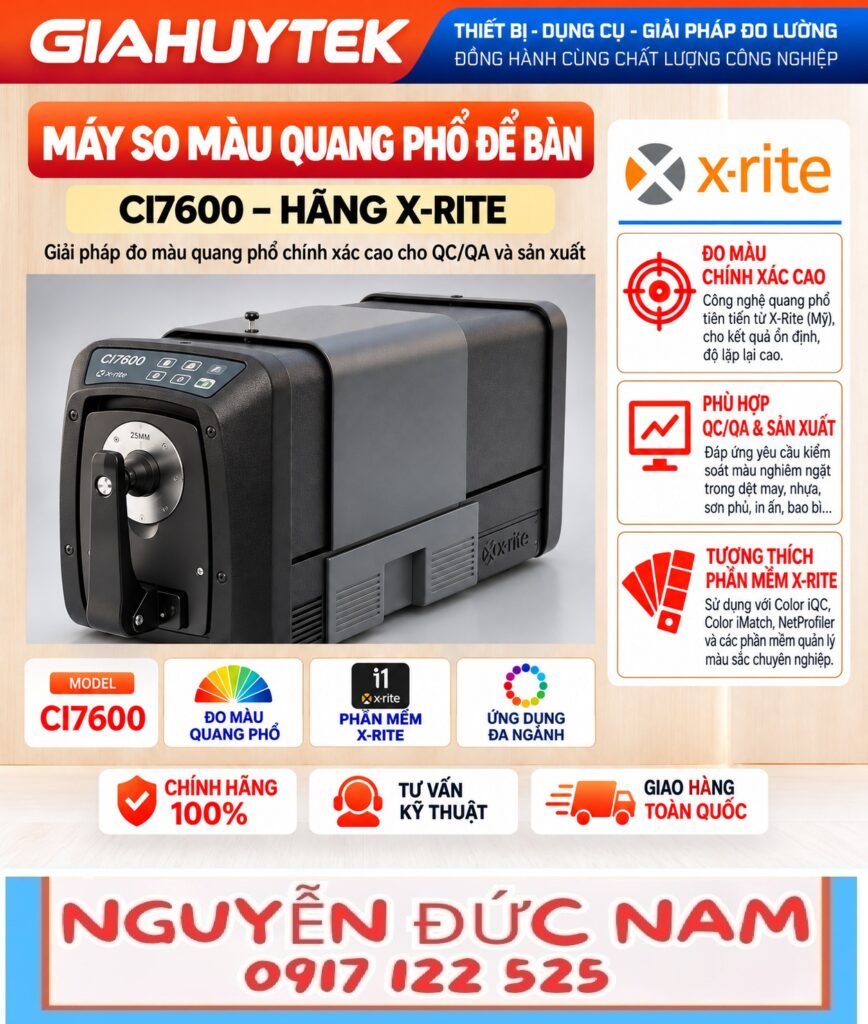 Máy so màu quang phổ để bàn X-Rite Ci7600 – Nguyễn Đức Nam